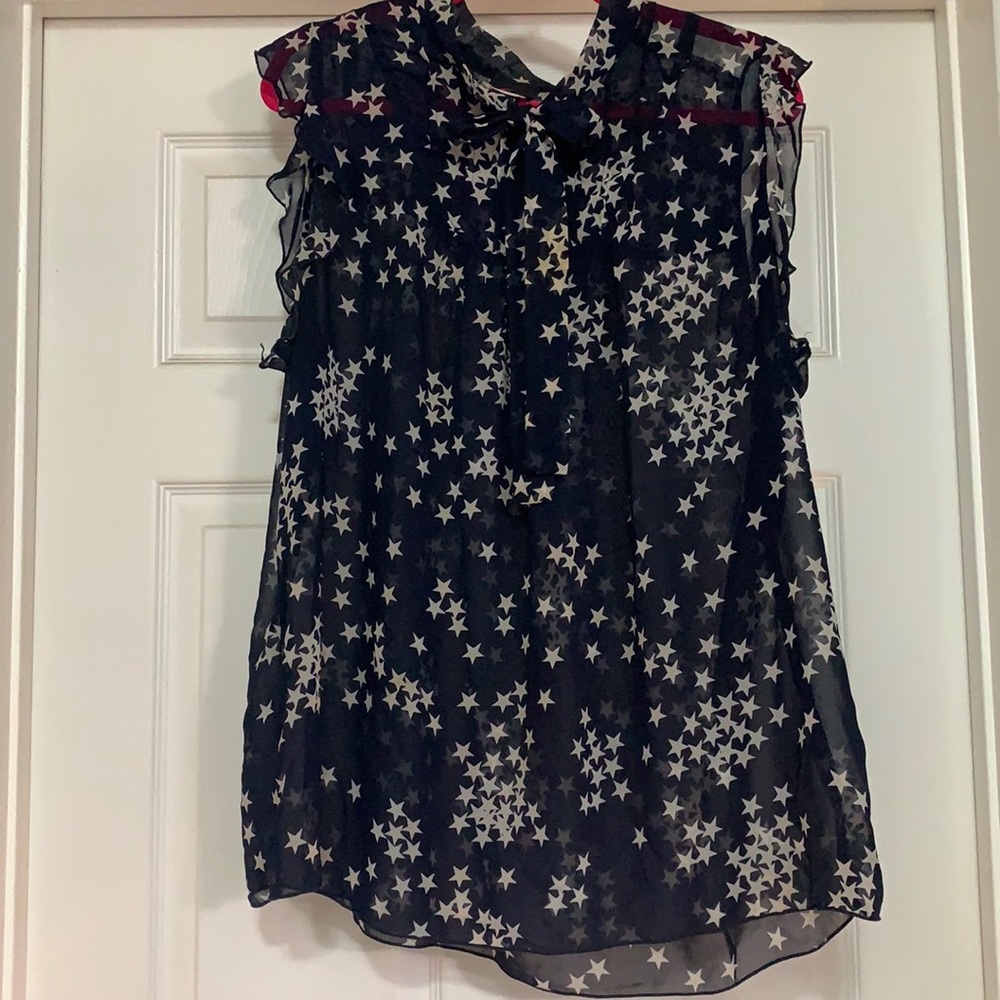 Sheer sleeveless shirt